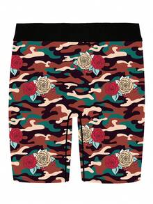 男士新款平角内裤，美式街头混搭印花，迷彩军事主题，针织面料，宽松运动版型，透气吸汗，柔软亲肤，休闲运动型平角内裤 - 彩色 - 查看 2