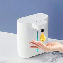 1个自动皂液器，可充电浴室液体皂液器，非接触式洗手泡沫皂液器，壁挂式，适用于浴室、洗手间、厨房、酒店、医院、商场，安装简便，500毫升容量感应式自动液体皂液/洗洁精分配器 - P19 - 查看 14