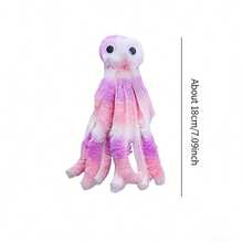 可爱章鱼造型宠物玩具 - 耐用耐咬互动玩具，适合猫咪，宠物用品 - 彩色 - 查看 7