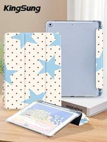 Kingsung 点星图案平板电脑保护套，兼容 iPad 9.7/10.2/10.5/10.9/12.9/Pro 11（第十代），兼容三星 Galaxy Tab S6 Lite 10.4 英寸，兼容 Kindle Paperwhite 第十二代（2024 年款），Kindle 第十一代（2022 年款），Kobo Clara Colour，柔软防摔，智能支架/自动唤醒/睡眠功能 - 彩色 - 查看 4