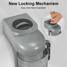 Retractable Stair Gate – 33" Tall Gate With One-Hand Operation For Stairs, Doorways, Hallways & Outdoor Use - 灰色-300cm - 查看 5