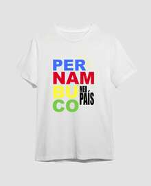 T-Shirt Pernambuco My Country Casual Style Northeastern Pride Timeless Essential - White - View 3