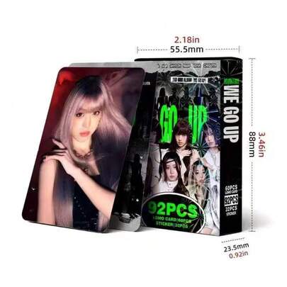 Bộ thẻ ảnh nhóm nhạc nữ quái vật mềm dẻo (60 thẻ LOMO + 32 sticker mini), quà tặng độc quyền dành cho người hâm mộ, thích hợp để tích hợp vào album và trưng bày, thẻ trao đổi ảnh album mới dành cho người hâm mộ.