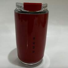 Portable Insulated Mug, 240 Ml, Double-Walled Vacuum Travel Mug Made Of Stainless Steel, Leak-Proof Hinged Lid, Keeps Coffee Hot And Cold. - 紅色 - 查看 1