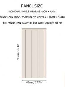 ihomeli Striped Half-Wall Self-Adhesive Wallpaper Bottom Wallpaper PVC Wood Grain Style Wallpaper Suitable For Children's Room Interior Decoration Removable - one-size - View 14