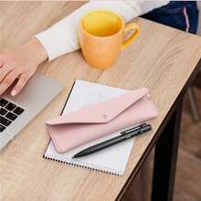 Hộp bút học sinh bằng da PU bán chạy xuyên biên giới, hộp bút đa năng có ngăn đựng thẻ dung tích lớn, vật dụng cần thiết cho năm học mới. - Mảnh duy nhất - Xem 2