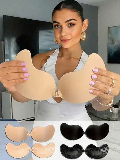 2 pièces/1 pièce Soutien-gorge invisible de levage, soutien-gorge adhésif de levage de petite taille, soutiens-gorge et accessoires de soutien-gorge pour femmes