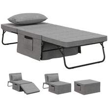 HOMCOM Futones - Gris - Ver 10