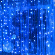 600/300/200/100 LED Window Curtain Fairy Lights, 8 Modes Remote Control, USB Hanging Bedroom Wall Christmas Decor - USB Curtain Light String - View 18