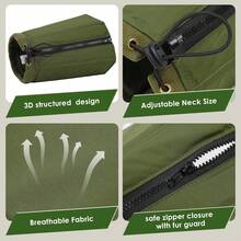 Collar isabelino suave para mascotas, plegable, impermeable, collar de cono silencioso para perros, cono post-cirugía, verde - Ver 3