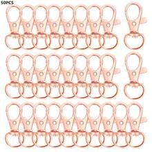 10/20/30/50 piezas Ganchos giratorios con cierre, Colgadores de llavero, Clips en D para cordones, Accesorios para hacer llaveros y cordones, Accesorios para hacer carteras, Manualidades DIY - Llavero pequeño - Ver 33