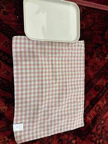 1 件/6 件黄色格子餐垫、Ins 风格餐巾、隔热垫、摄影背景垫 - 彩色 - 查看 10