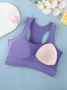 3 chiếc áo ngực thể thao cho nữ, kiểu dáng racerback, thích hợp cho yoga, tập thể dục, chạy bộ. - Nhiều màu - Xem 3