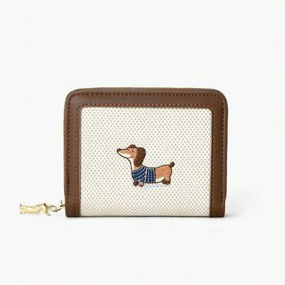 محفظة كرتونية جديدة لعام 2026 بشكل جرو، محفظة قصيرة للطلاب، محفظة صغيرة بسوستة لحفظ العملات، حامل بطاقات مطوي، محفظة للنساء