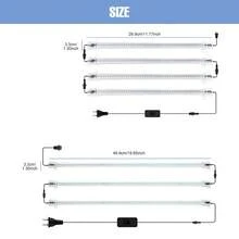 LED Grow Light Bar Full Spectrum AC220V Green Plant Lamp UV IR Red Blue Indoor Hydroponic Flower Seedling Potted Succulent Vegetables Tomato Cactus Bonsai Moss Fish Tank Aquatic Plants Cultivation Growth Box Fill Lighting Pink /Sunlight 1-12Heads With EU Plug 30CM/50CM 11.81Inch/19.69Inch - EU C Type Plug(220-240V) - View 10