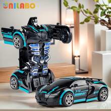 unilabo Juguete de coche de carreras transformable - Coche de carreras deslizante por inercia - Transformación automática - ¡Un regalo perfecto para que las mamás se lo den a sus hijos! Mini artículos, recuerdos de fiesta de coches de carreras, juguetes de coches para niños, coches de carreras, juguetes para niños, coche de carreras para niños, juguetes para niños, coche robot, juguetes de cumpleaños para niños, de vuelta a la escuela, ¡regalo de Pascua! - Multicolor - Ver 4