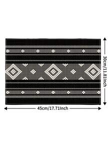 1/2/4/6/8pcs Digital Printed Placemats, Geometric Pattern Printed Placemats For Daily Use, Festivals, Parties, Birthdays, Weddings, Dinners, Kitchen & Dining Room Decor - Multicolor - View 2