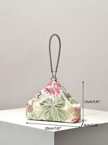 Túi xách nữ mini đính sequin thêu hoa, ví thanh lịch phù hợp cho buổi tối, tiệc tùng, đám cưới và các dịp khác, quà tặng. - Nhiều màu - Xem 8