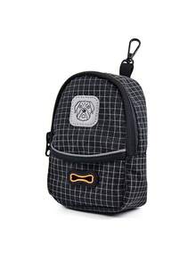 1個裝狗狗拾便袋分發器 狗狗拾便器 格紋垃圾袋 多功能寵物拾便袋/寵物零食袋 適用於多種牽繩 外出寵物使用 - 彩色 - 查看 12