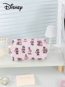 Disney Túi đựng mỹ phẩm du lịch cỡ lớn họa tiết hình thoi Minnie Mouse, túi đựng mỹ phẩm cầm tay màu hồng hoạt hình, túi đựng băng vệ sinh cho nữ, túi đựng mỹ phẩm có khóa kéo, túi đựng mỹ phẩm du lịch xách tay, bộ túi đựng mỹ phẩm bằng vải mềm họa tiết hình thoi. - Nhiều màu - Xem 17