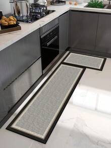 1pc Soft Rubber Water-Absorbing Kitchen Mat, 3.5mm Thick Absorbent Rug Carpet, Suitable For Nordic Minimalist, Modern Simplistic Styles - Multicolor - View 5