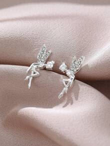 1对女士优雅耳环，波西米亚风，精致翅膀和触角设计，简约日常及派对饰品 - 耳環 - 查看 2