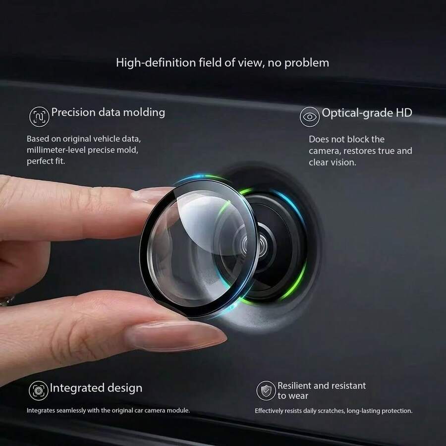 Car Rearview Camera Lens Cover, 360 Degree Backup Camera Protective Case, Universal High Definition Car Camera Protective Cover, Practical Anti-Scratch And Wear-Resistant Invisible Protective Film