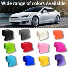 FCV 1PC Sofe Silicon Car Steering Wheel Cover, Non-Slip, Breathable, Universal 15 Inch (Approx. 38cm) Compatible With BMW 330i 540i 525i 530i 330Ci E46 M3 E39 Mini And More - Macaron - View 7