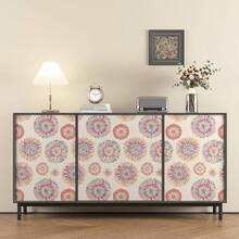 1 Roll Abstract Floral & Vintage Plant Pattern Wallpaper, Delicate Indoor Decor Sticker, Suitable For Room, Cabinet & Other Wall Decoration, Multi-Purpose Self-Adhesive Removable Wallpaper, Handmade Sticker - Abstract - View 2