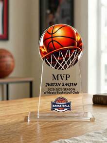 1 buah Trofi Basket Akrilik yang Dipersonalisasi, Foto dan Teks yang Dapat Disesuaikan, Nama Bola Olahraga yang Dipersonalisasi dan Suvenir Akrilik Sepanjang Tahun, Penghargaan Akrilik MVP Basket Kustom - MultiWarna - View 9