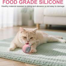 1pc Electric Cat Toy Ball, Upgraded Smart Wake-Up Tap Version, Suitable For Dogs And Cats, Automatic Rolling Ball Toy, Activates Pet Movement, USB Rechargeable Smart Ball Toy - View 8