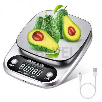 Balanza de gramos digital recargable de alta precisión 1g/10kg