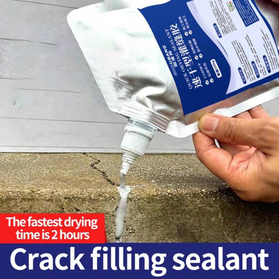 1件装速干密封填料，防水裂缝修补水泥，地板表面修补剂，聚脲屋顶漏水密封剂