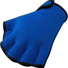 Sports Aqua Gloves Webbed Paddle Swim Gloves Fitness Water Aerobics - Blue - View 9