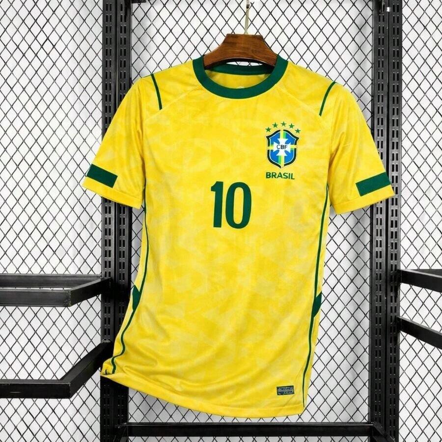 Brazilian National Team Men's Jersey, World Cup 2026, Modern Style - Màu vàng - Xem 1