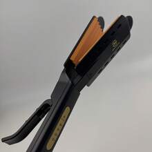 Rizador, plancha para trenzas, flequillo voluminizador, plancha de pelo de doble uso, rizador de cabeza alta, portátil. - Negro - Ver 4