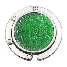 1PC Round Rhinestone Foldable Bag Hanger, Table Edge Purse Hook, Creative Portable Handbag Holder, Fashion Bag Accessory Ornament - View 22