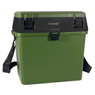 Crystals Fishing Tackle Box Seat Bucket With Strap Portable Camping Fishing Storage Seat Box With Compartments