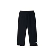 Annil Girls' High-Thread Count, High-Density Modal Soft Skin Breathable Elastic Capri Pants Yoga Pants - Black - View 6