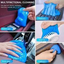 Car Cleaning Gel Car Clean Detailing Putty, Universal Car Interior Cleaner Slime, Car Putty Auto Detailing Tools Accessories, Dust Remover Perfect Cleaning Kit Supplies, Gifts For Men Women-5.6oz - 藍色的 - 查看 3