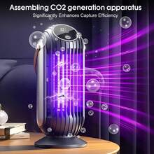 2-In-1 Wall-Mounted & Tabletop Mosquito Killer Lamp, Electric Mosquito Zapper, USB Powered Outdoor Camping Insect Repellent & Night Light - Multicolor - View 7