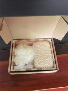 5pcs Bath Set Includes Exfoliating Towel, Bath Brush, Pumice Stone, Loofah, Gift Box - Multicolor - View 14