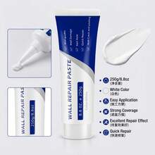 WHILELIFE 250克白色防水墙面修补膏，快干自粘填料，适用于墙面孔洞、裂缝、涂鸦遮盖和剥落修补。 - 牆面修補膏 - 查看 2