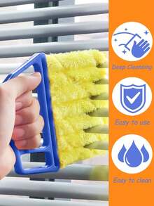 2pcs/Set Handheld Blind/Car Window Cleaner, Vent Cleaner, Curtain Duster With Removable Microfiber Cover For Convenient Cleaning, Air Conditioner, Car Vent, Fan Slot Cleaner, Home, School, Hotel, Christmas Cleaning Tool (2pcs/1pc Available) - A - View 7