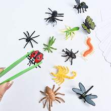 Lupa para niños, modelo de cápsula de insecto de dibujos animados, tarjeta de reconocimiento lindo para preescolar con clip - Multicolor - Ver 4