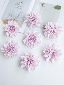 5/15/1000 buc capete de flori artificiale Gerbera Daisy mini, flori false pentru buchet DIY, materiale pentru coroane, accesorii pentru cutii de bomboane, corsaj, accesorii pentru capete, decor pentru tort de ziua de naștere, decor pentru casă, buchet de mireasă, decorațiuni de nuntă, interior, bucătărie, sufragerie, dormitor, Anul Nou, grădină exterioară - gri violet - Vizualizare 2