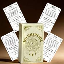 The Tarot Learning Deck: Your Complete Guide To Mastering Tarot With Keywords | Beginner-Friendly Divination Deck - Beige - View 5