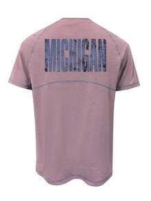 Men's Spring Letter Print T-Shirt Top, Sleeveless Vest Short Sleeve, Couple Matching Style, Spring/Summer/Autumn - Pink - View 2