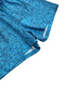 Plus Size Gradient Color Sexy Fitted Beach Sports Shorts Vacation Summer - Sky Blue - View 6