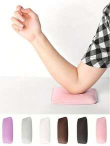 Manicure Arm Pillow Pad, Comfortable Hand Rest And Elbow Support Cushion Suitable For Manicurists, Soft Ergonomic Elbow Rest For Nail Salon And Home Studio, Adjustable Arm Support For Manicure And Pedicure, Available In Purple/Pink/Black/White/Coffee/Gray, Ideal Gift For Nail Artists, Salon Owners And Beginners, Great For Valentine's Day And Mother's Day - Multicolor - View 2